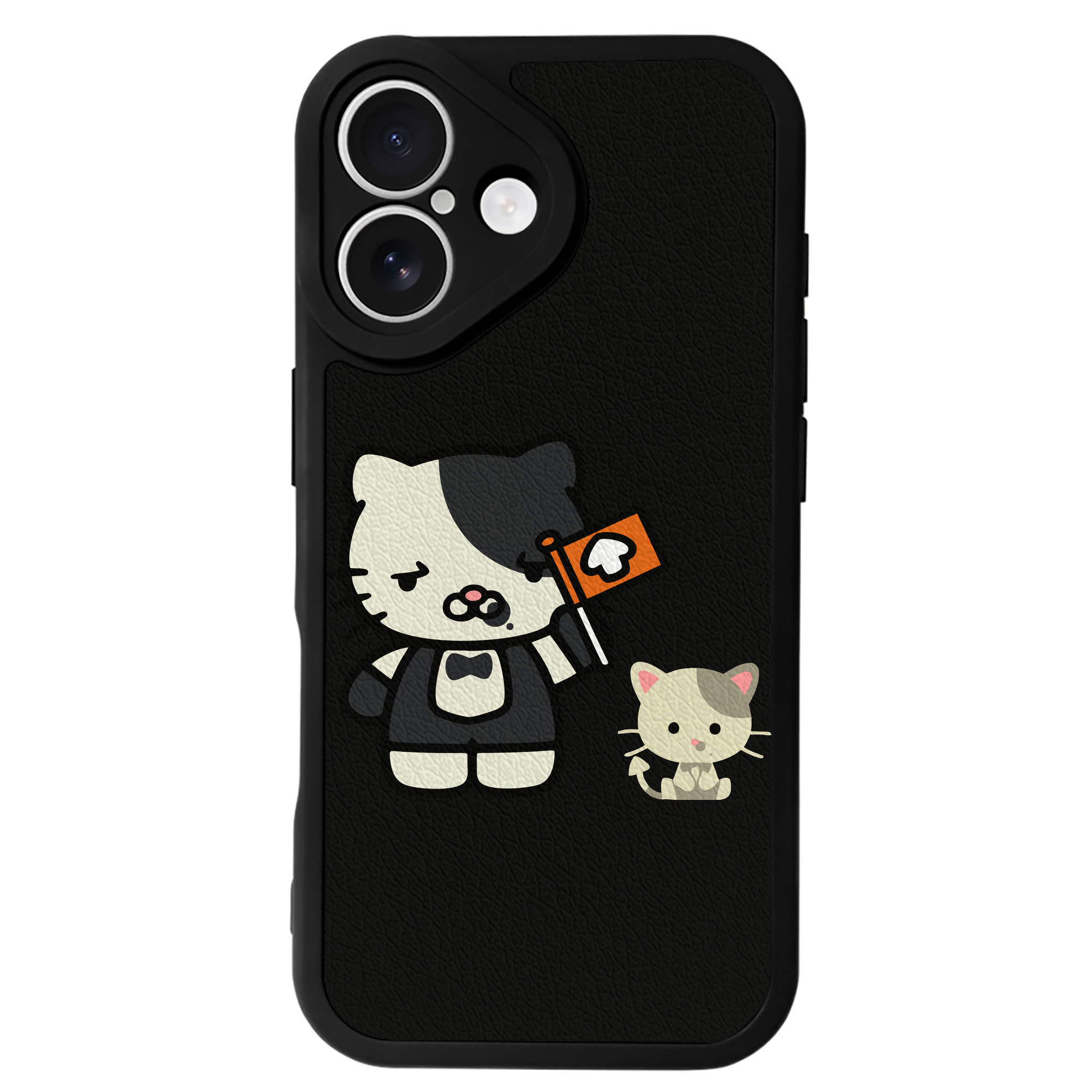 （画像用） Hello Kitty ハローキティ 【iPhone 16シリーズ対応】シリコンスマホケース（レザー調） 材質：シリコン